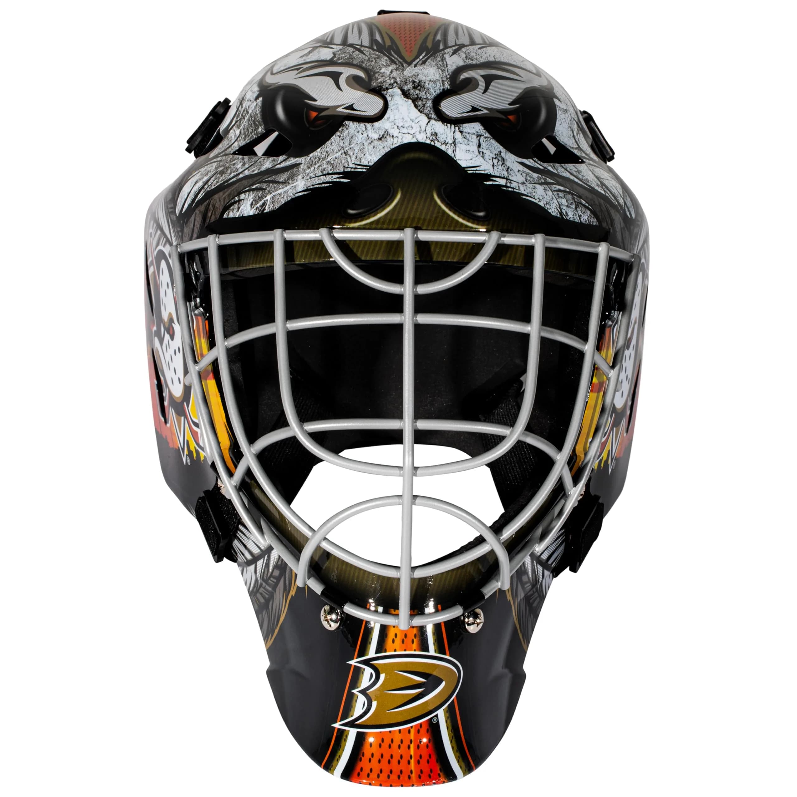 Franklin Sports NHL Street Hockey Goalie Face Mask - Anaheim Ducks Youth Size | Authentic USA Import - view 7
