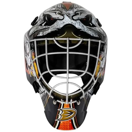 Franklin Sports NHL Street Hockey Goalie Face Mask - Anaheim Ducks Youth Size | Authentic USA Import thumbnail 7