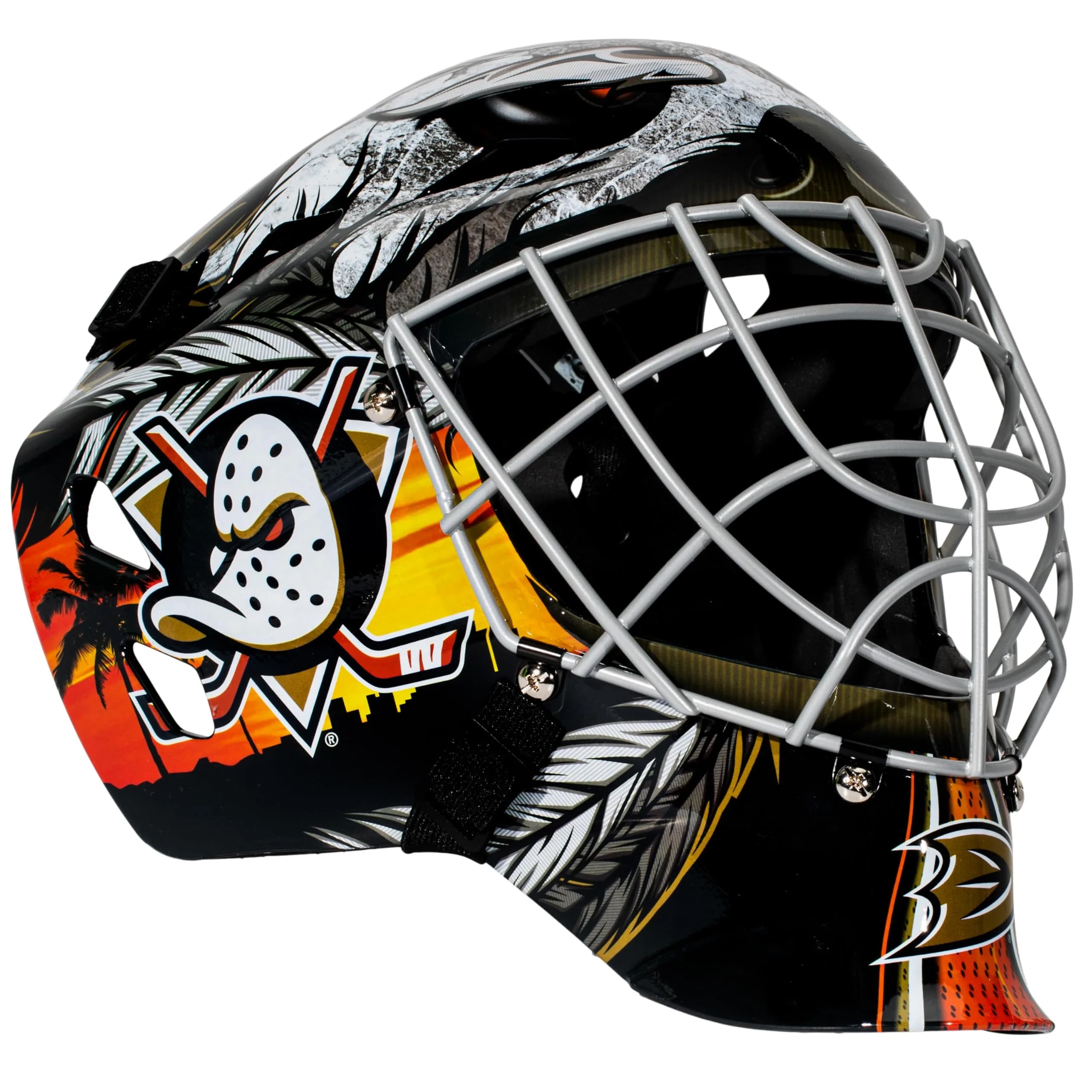 Franklin Sports NHL Street Hockey Goalie Face Mask - Anaheim Ducks Youth Size | Authentic USA Import - view 9