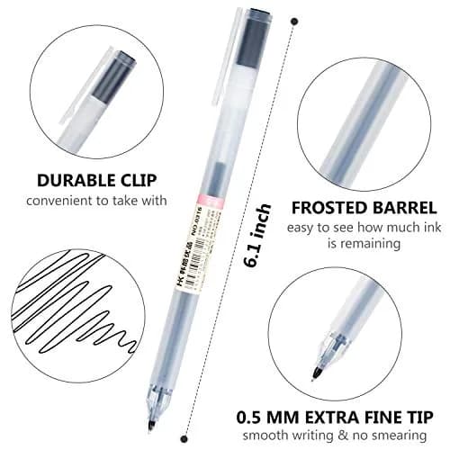XSG Premium Gel Ink Pens 0.5mm Fine Point, 12 Assorted Colors | Smooth Ink Flow for Office & School thumbnail 4