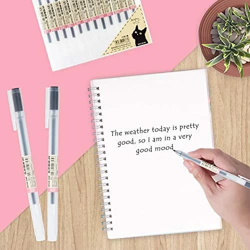 XSG Premium Gel Ink Pens 0.5mm Fine Point, 12 Assorted Colors | Smooth Ink Flow for Office & School thumbnail 3