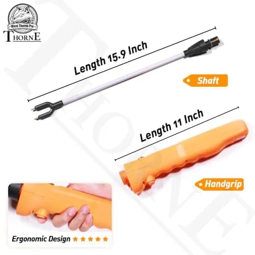West Thorne Pro Rechargeable Cattle Prod 62cm (25.9in) with LED Light | Essential Livestock Management Tool thumbnail 3