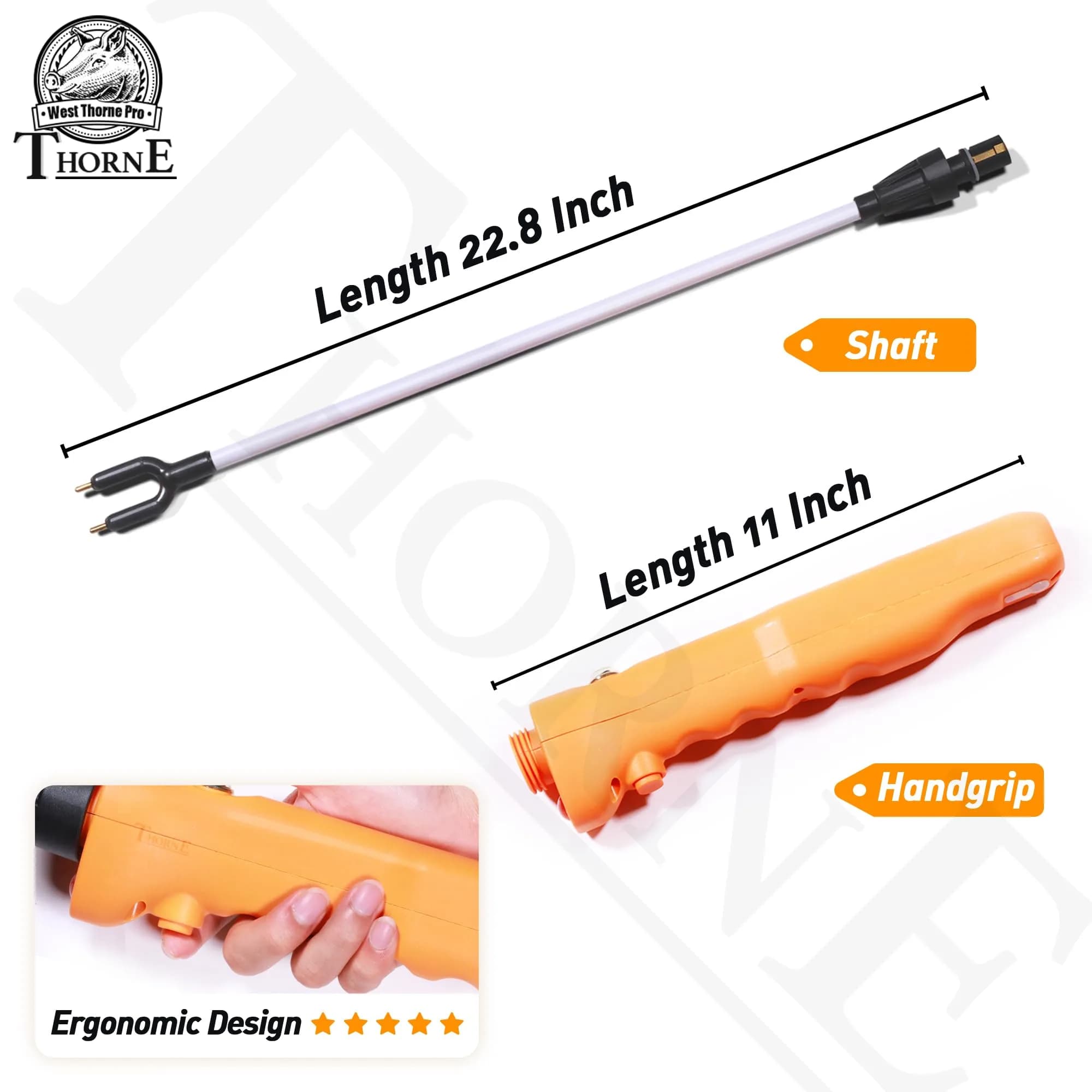 West Thorne Pro Livestock Prod 86cm (33.8in) with LED Light | Reliable Handling for Cattle, Pigs, Sheep - view 3