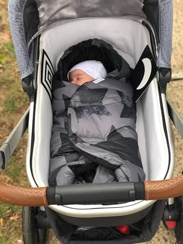 7AM Enfant Baby Car Seat - Nido Quilted Cover, Hooded Plush Lining, Small 0-6M | Cozy Winter Baby Carrier Cover thumbnail 6
