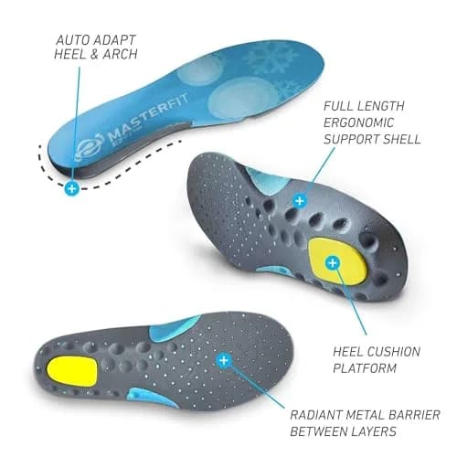 MASTERFIT EZFit QF Ski/Snowboard Boot Insoles Low Vol/XXL | Personalized Support & Comfort for Winter Sports thumbnail 2