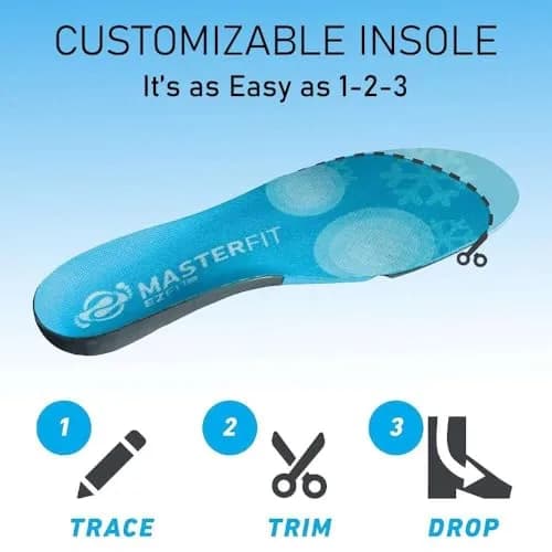MASTERFIT EZFit QF Ski/Snowboard Boot Insoles Low Vol/XXL | Personalized Support & Comfort for Winter Sports thumbnail 3