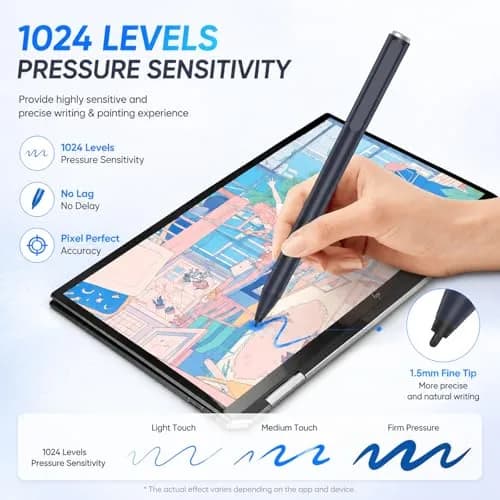 Hacey Active Stylus Pen for HP Laptops | 1024 Pressure Sensitivity + Palm Rejection thumbnail 4