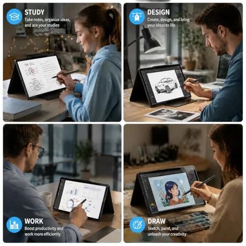 Hacey Active Stylus Pen for HP Laptops | 1024 Pressure Sensitivity + Palm Rejection thumbnail 9