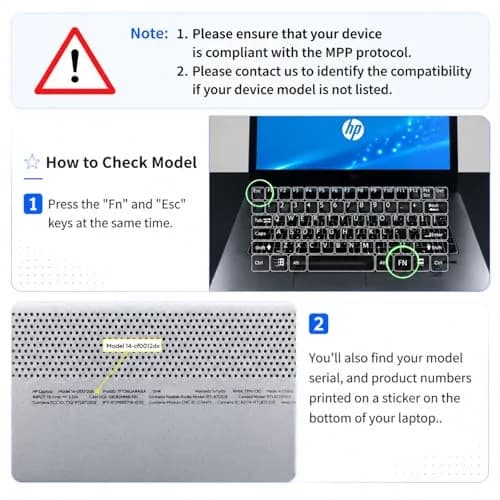 Hacey Active Stylus Pen for HP Laptops | 1024 Pressure Sensitivity + Palm Rejection thumbnail 2