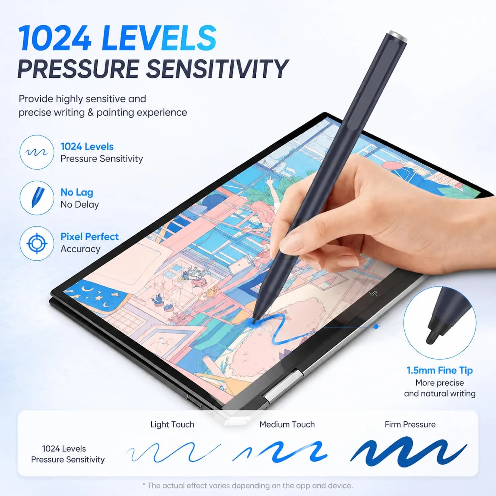 Hacey Active Stylus Pen for HP Laptops | 1024 Pressure Sensitivity + Palm Rejection - view 4
