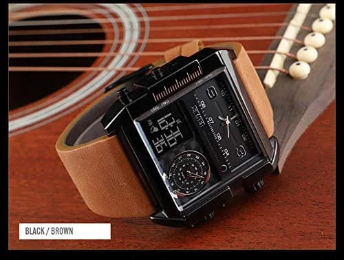Gosasa Men's Square Large Face Digital Sports Watch | 50M Waterproof LED Quartz thumbnail 4