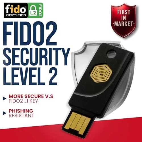 GoTrust Idem Key A USB Security Key NFC FIDO2 L2 Certified 12mm x 4mm x 47mm | Hardware Authentication for Secure Login thumbnail 4