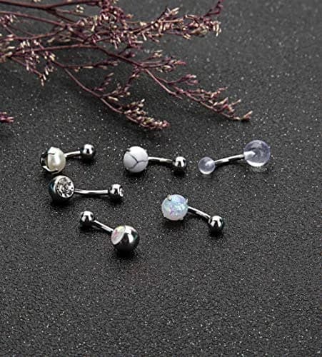 REVOLIA 14G Stainless Steel Belly Button Rings for Women Navel Rings CZ Body Piercing | Dainty, Durable & Safe (70-120c) thumbnail 2