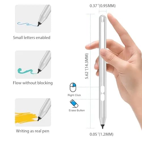 hacey Active Stylus Pen for HP Laptops | 1024 Pressure Sensitivity, 300-Day Battery thumbnail 4