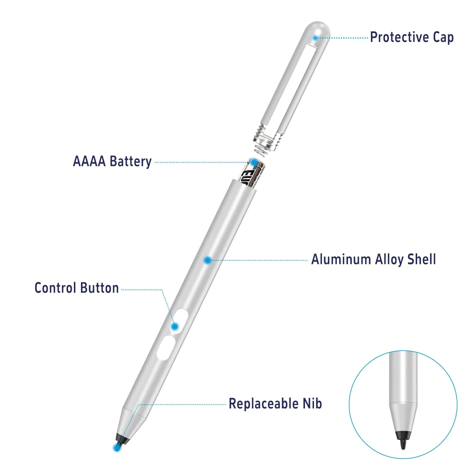 hacey Active Stylus Pen for HP Laptops | 1024 Pressure Sensitivity, 300-Day Battery - view 5