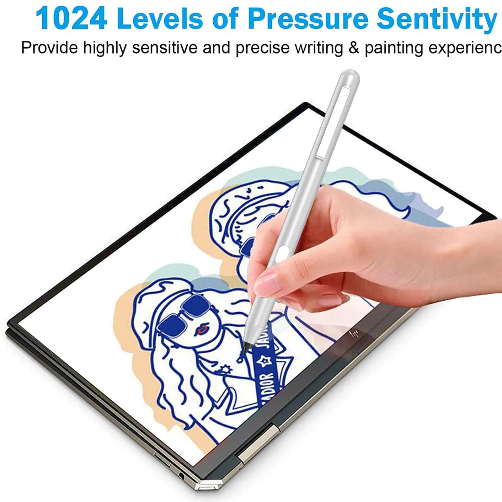 hacey Active Stylus Pen for HP Laptops | 1024 Pressure Sensitivity, 300-Day Battery - view 7