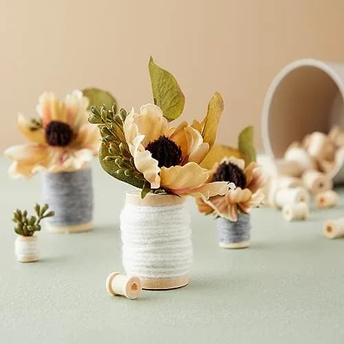 Bright Creations Wooden Spools for Crafts - 72-Pack, Small, Medium & Large, Unfinished Natural Schima Wood | Versatile DIY Thread Holders thumbnail 3