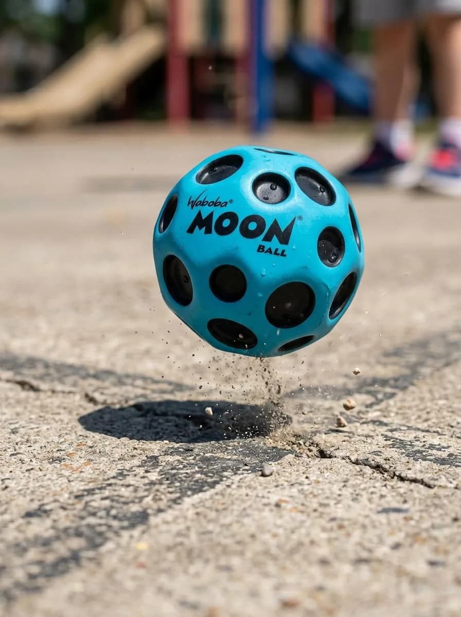 Waboba Original Moon Ball Blue 6.5cm (2.56in) | Hyper Bouncy with Pop Sound - view 6