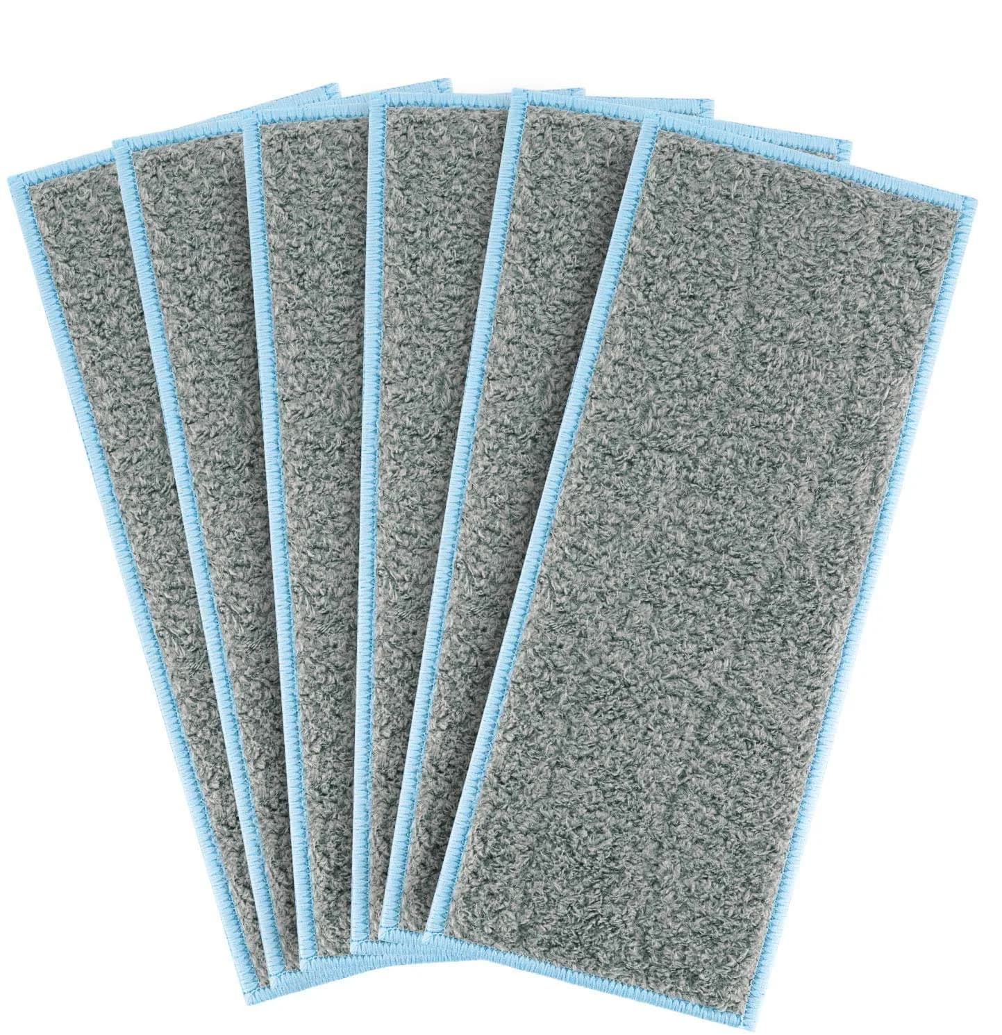 LINNIW M6 Wet Mopping Pads for iRobot Braava Jet M6 (6-Pack, Grey) | Washable & Reusable Microfiber Pads for Sealed Floors - main product image