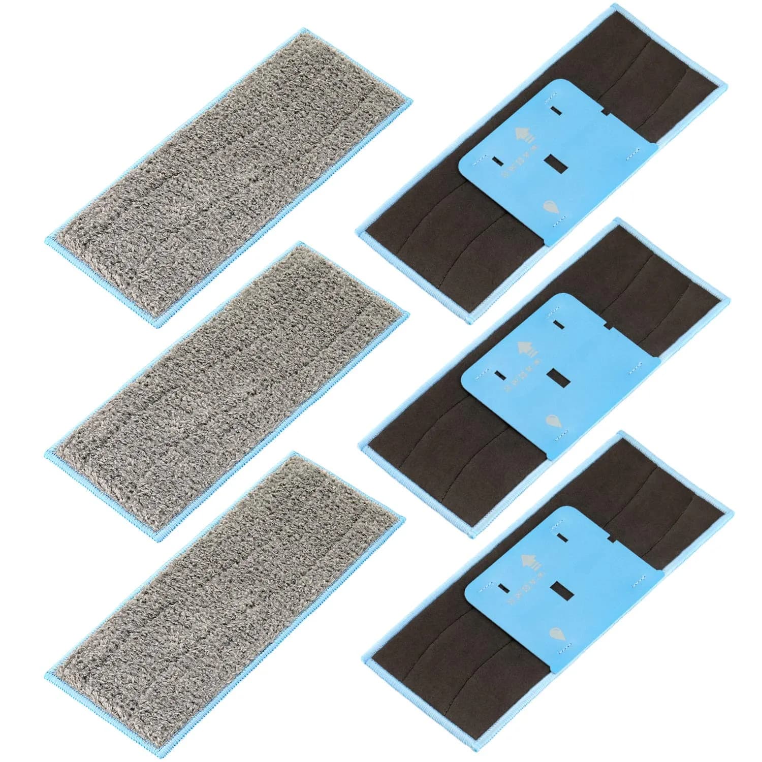 LINNIW M6 Wet Mopping Pads for iRobot Braava Jet M6 (6-Pack, Grey) | Washable & Reusable Microfiber Pads for Sealed Floors - view 6