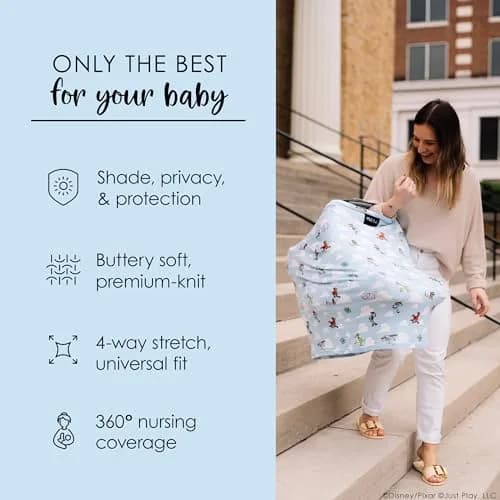 Milk Snob Original Disney Pixar Toy Story 5-in-1 Cover | Breathable Rayon-Blend for Car Seats, Nursing, Shopping Carts, High Chairs, Strollers thumbnail 5