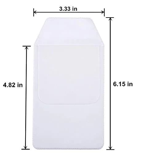 AKIRO White Pocket Protector 5pcs | PVC Garment Cover for Office & Hospital (15.6x8.5cm) thumbnail 3