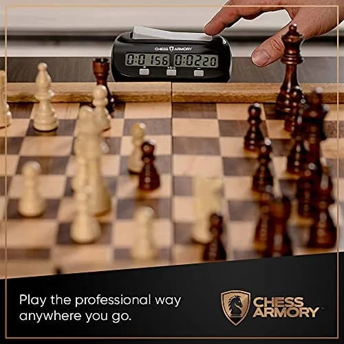 Chess Armory Digital Chess Clock Portable Timer with Bonus Time Features | Tournament Ready thumbnail 5