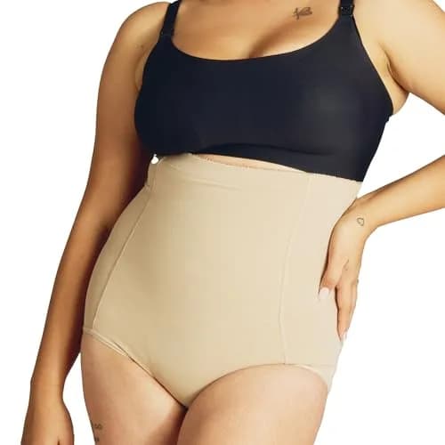 Belly Bandit Postpartum Sculpting Girdle | Support & Compress Belly, Waist & Hips, Pull-On Design, Small, Nude thumbnail 1