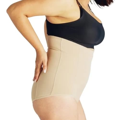 Belly Bandit Postpartum Sculpting Girdle | Support & Compress Belly, Waist & Hips, Pull-On Design, Small, Nude thumbnail 2