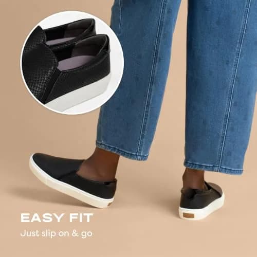 Dr. Scholl's SHOES Nova Slip On Sneakers Black 9 | Sustainable Comfort & Versatile Style thumbnail 2