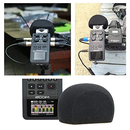 YOUSHARES H6 Microphone Wind Foam Cover for Zoom H6 Recorder | Furry Windscreen for Clear Audio thumbnail 2