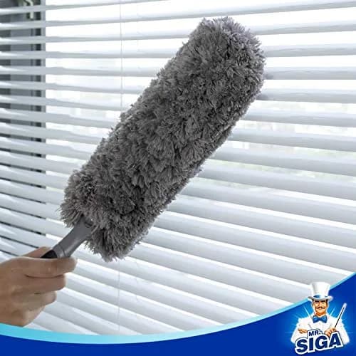 MR.SIGA Microfiber Duster Washable Dust Remover for Household Cleaning | Large Microfiber Head, Non-Slip Handle thumbnail 5