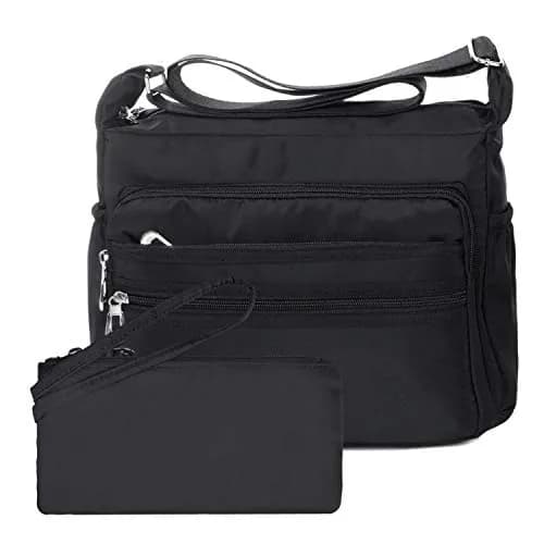 NOTAG Crossbody Bag for Women Waterproof Shoulder Bag Large Size | Multi-Pocket Nylon Purse with RFID Blocking thumbnail 1