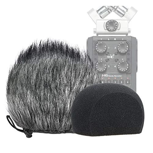 YOUSHARES H6 Windscreen Muff and Foam for Zoom H6 Recorder | 2-Pack thumbnail 1