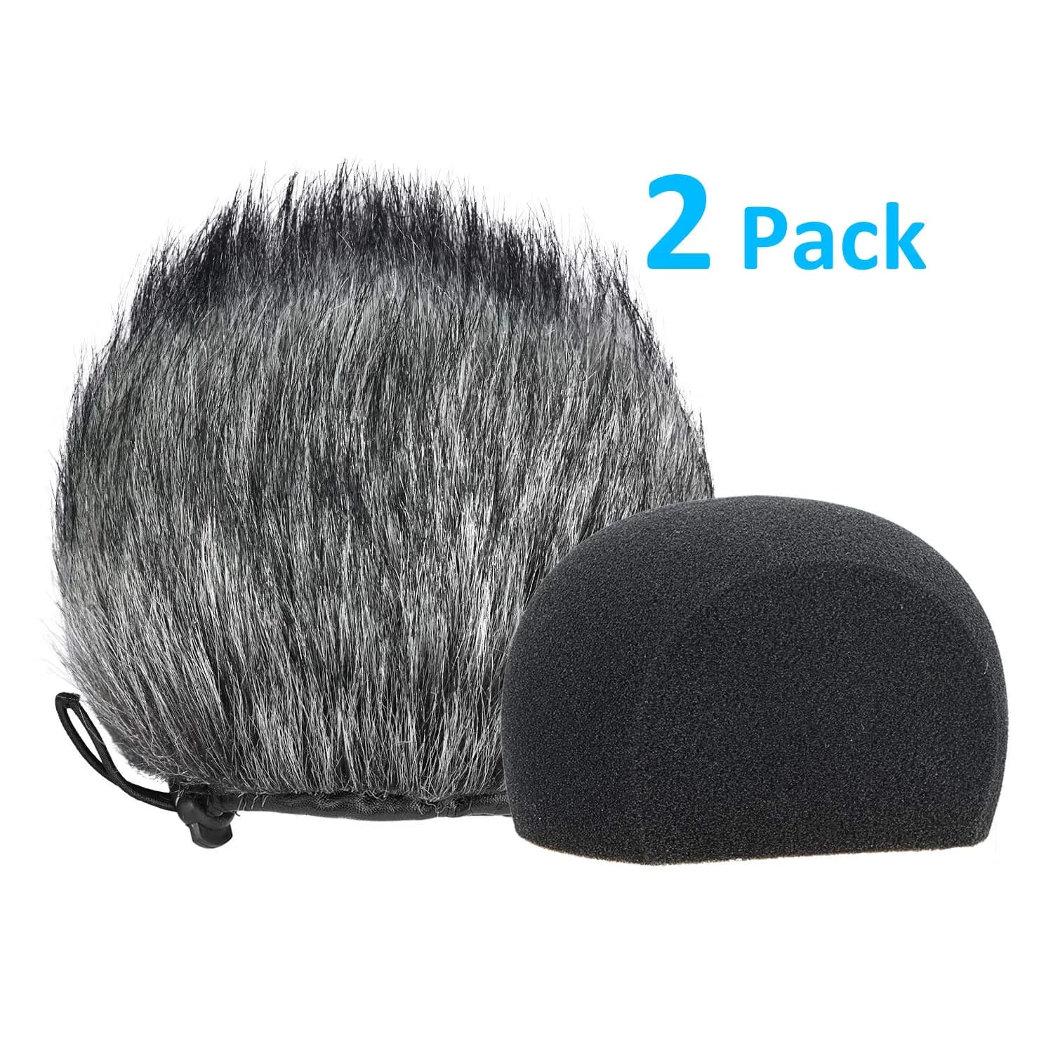 YOUSHARES H6 Windscreen Muff and Foam for Zoom H6 Recorder | 2-Pack - view 2