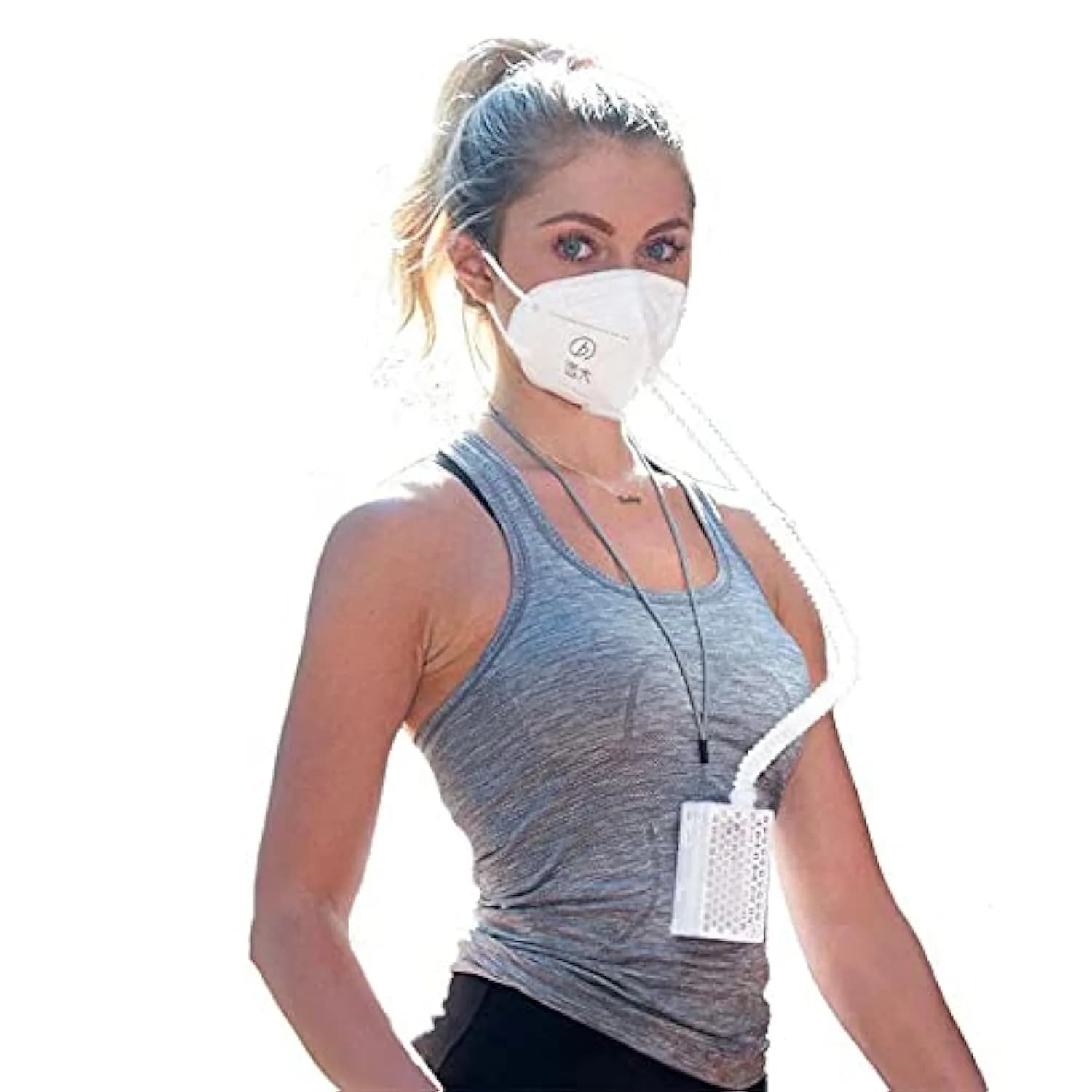 BROAD AirPro Mask Rechargeable Respirator with HEPA Filter | 3-Speed Adjustable, Reusable, Comfortable Fit
