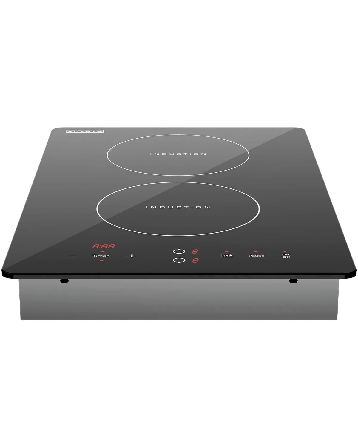 Empava 12 Inch Induction Cooktop 120V | ETL Certified Dual Burner Vitro Ceramic Glass - view 5
