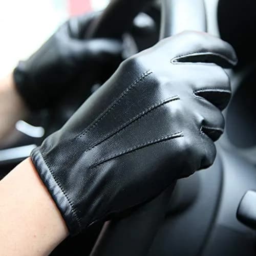 Long Keeper Leather Touchscreen Gloves Winter Driving Warm Wrist Gloves | Stylish & Durable thumbnail 4