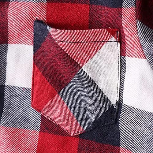 Goodplayer Kids Plaid Flannel Shirt 12-18 Months | Soft Cotton & Warm Long Sleeve thumbnail 5
