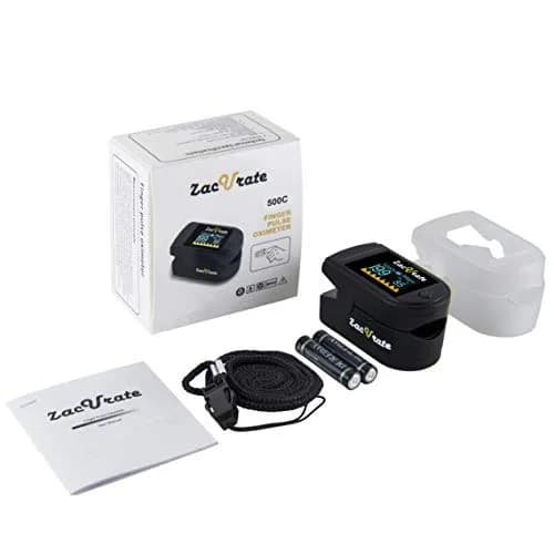 Zacurate 500C Fingertip Pulse Oximeter Blood Oxygen Monitor 1 Count | FDA Approved for Sports & Aviation thumbnail 6
