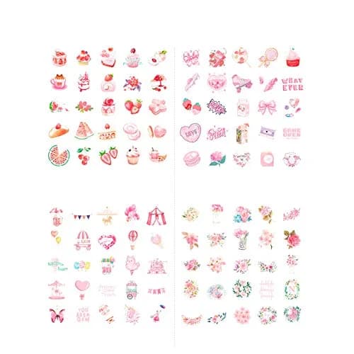 ZDOLAKIDS Sticker Decal Set 400pcs | Colorful Marine & Food Theme for Scrapbooking & Journaling thumbnail 5