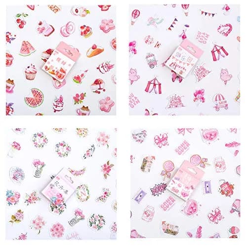 ZDOLAKIDS Sticker Decal Set 400pcs | Colorful Marine & Food Theme for Scrapbooking & Journaling thumbnail 3