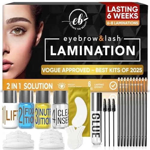 Elevate the Beauty Lash Lift & Eyebrow Lamination Kit with Tools and Guide | 1 Ounce | Long-Lasting, Vegan & Cruelty-Free thumbnail 1