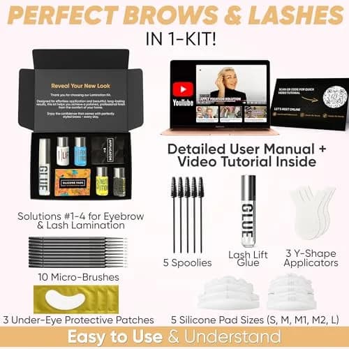 Elevate the Beauty Lash Lift & Eyebrow Lamination Kit with Tools and Guide | 1 Ounce | Long-Lasting, Vegan & Cruelty-Free thumbnail 7