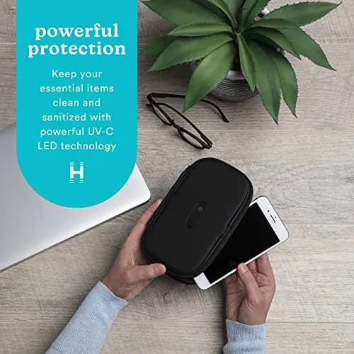Homedics UV Clean Portable Sanitizer Box Black | Kills 99.9% of Contaminates - view 2