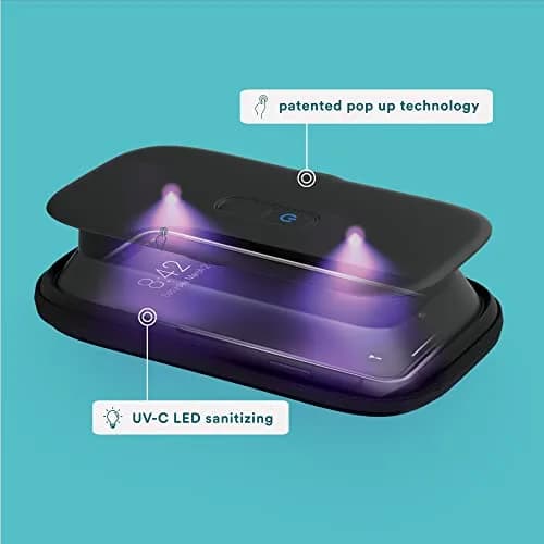 Homedics UV Clean Portable Sanitizer Box Black | Kills 99.9% of Contaminates - view 3