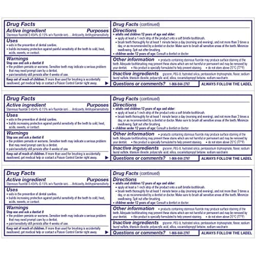 Sensodyne Repair and Protect Whitening Toothpaste 10.2ml (3.4 Fl Oz) Pack of 3 | Clinically Proven Sensitivity Relief & Enamel Repair thumbnail 8