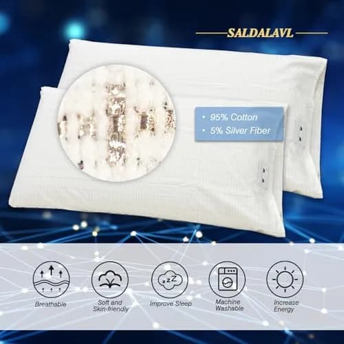 saldalavl Conductive Grounding Sheet King 203x213cm (76x80in) with 4.5m (15ft) Cord | Improves Sleep & Energy thumbnail 3