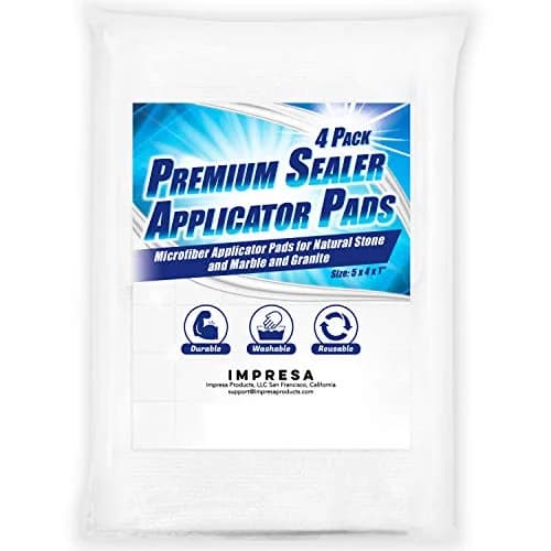 IMPRESA Microfiber Sealer Applicator Pads 5x4x1 in Black | Multi-Surface Grout & Tile Sealer Pads thumbnail 6