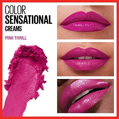 Maybelline Color Sensational Lipstick Pink Thrill 0.15 oz (4.25 g) | Creamy Hydrating Lip Color thumbnail 3